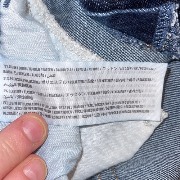 Hollister midi short dark denim size 7 / 28 waist - Picture 3 of 6